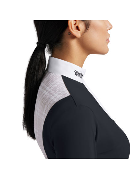 Chemise De Concours Cavalleria Toscana L/S Sheer Bib MARINE