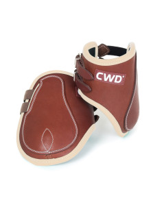 Protège-boulets CWD Mademoiselle ouvert boucles néoprène Noire/Rouge 2