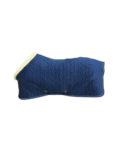 Couverture d'Écurie Kentucky Velvet 160g Marine