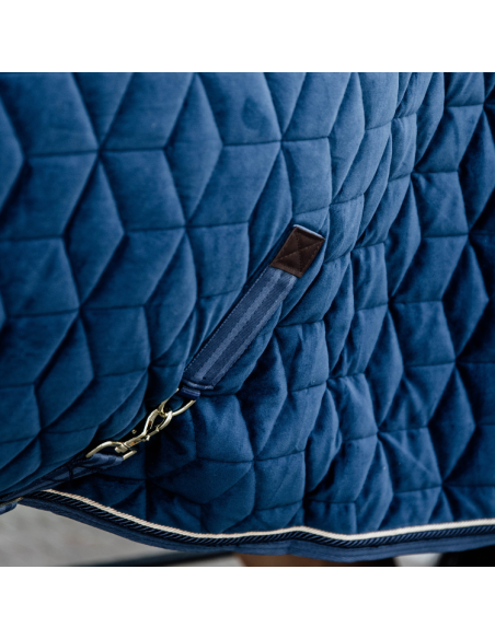 Couverture d'Écurie Kentucky Velvet 160g Marine
