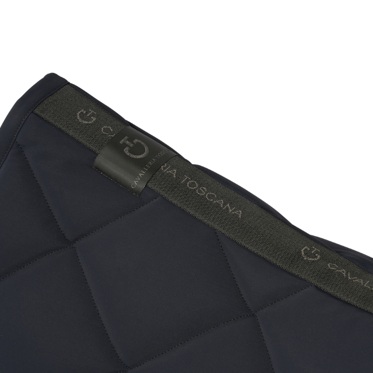Tapis De Selle Cavalleria Toscana Diamond Quilted Jersey Dressage MARINE