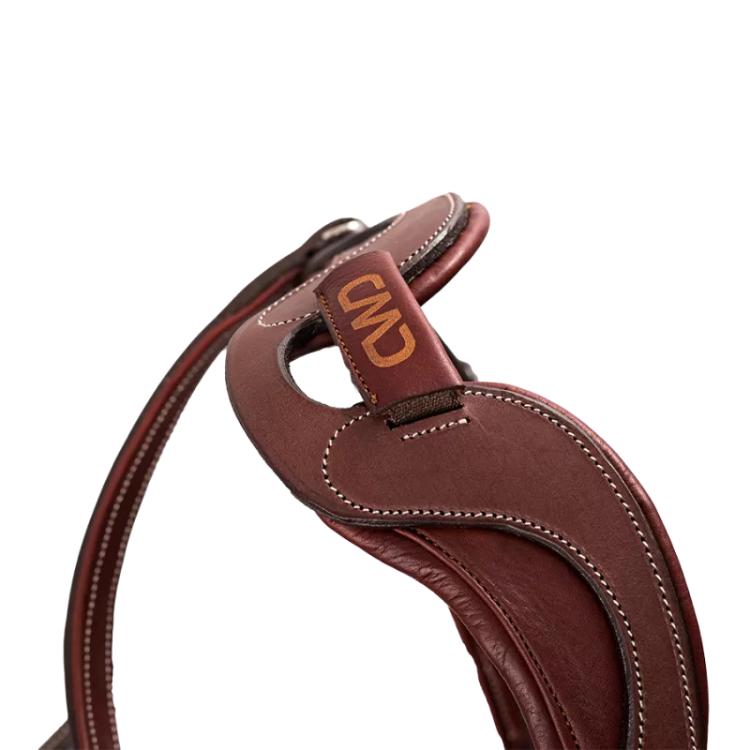 Pommettes Bride CWD Cuir Marron - Taille 4 Surdimensionné - Neuves Sans étiquette