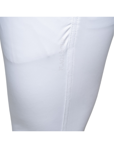Pantalon Flags & Cup Skansen Blanc