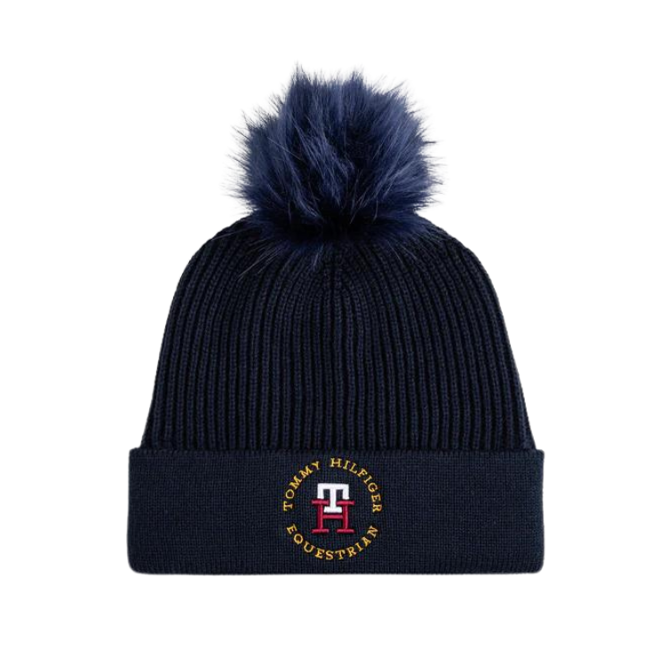 Bonnet Tommy Equestrian Vancouver Pompom DESERT SKY
