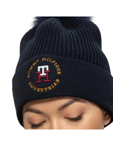 Bonnet Tommy Equestrian Vancouver Pompom DESERT SKY