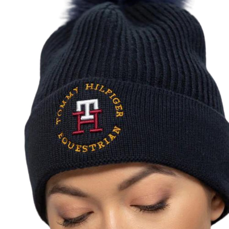 Bonnet Tommy Equestrian Vancouver Pompom DESERT SKY