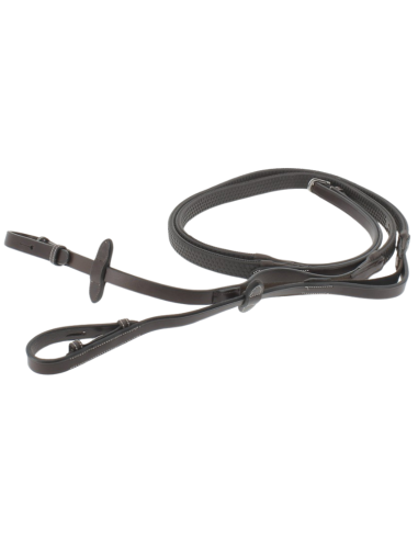 Penelope Elastic Reins Black Havana