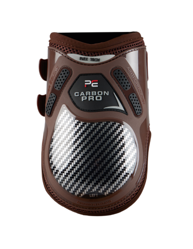 Premier Equine Carbon Pro Fetlock Boots Brown