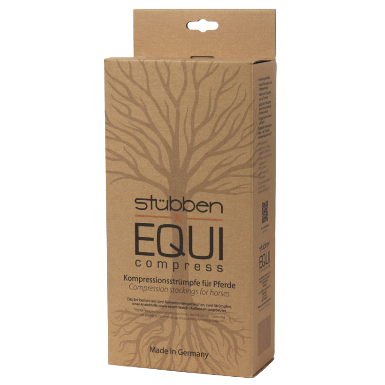 Guêtres Et Chaussettes De Compression Stubben Equi Compress Postérieur Noir