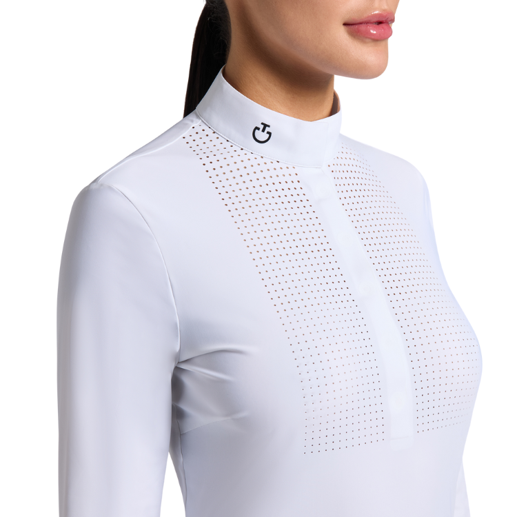 Cavalleria Toscana Perforated Bib L/S Competition Shirt
