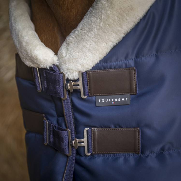Couverture D'écuries Equithème Teddy 200g MARINE