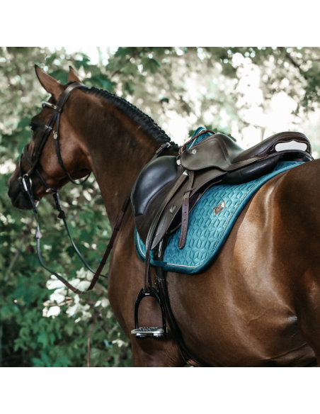Tapis De Selle Kentucky Velvet Jumping Emeraude