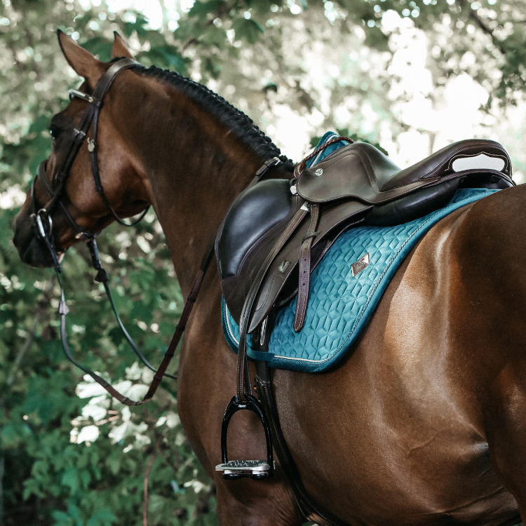Tapis De Selle Kentucky Velvet Jumping Emeraude