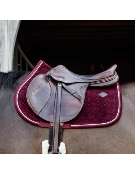 Tapis De Selle Kentucky Velvet Jumping Bordeaux
