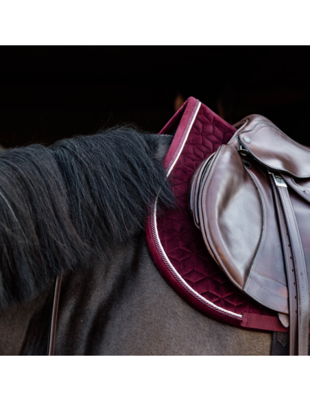 Tapis De Selle Kentucky Velvet Jumping Bordeaux