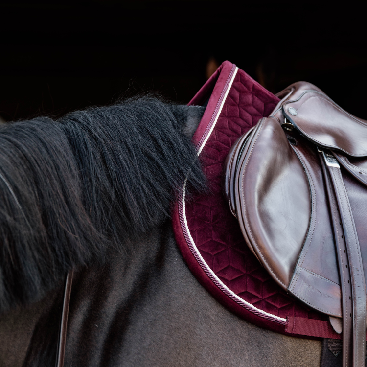 Tapis De Selle Kentucky Velvet Jumping Bordeaux