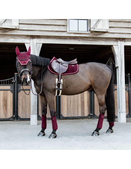 Tapis De Selle Kentucky Velvet Jumping Bordeaux