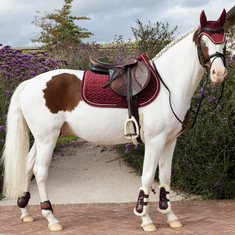 Tapis De Selle Kentucky Velvet Jumping Bordeaux