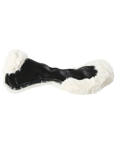 Amortisseur Acavallo En Gel Antidérapant Avec Mouton Noir/naturel 2