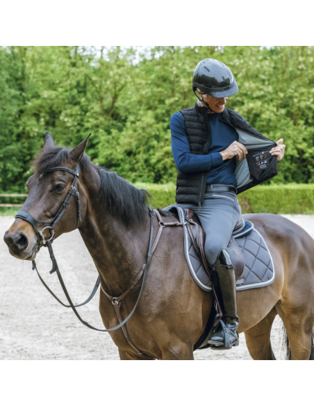 Gilet Chauffant Equithème Charlie Noir