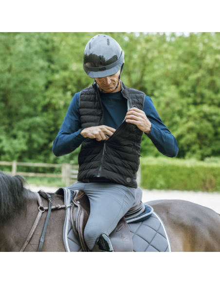 Gilet Chauffant Equithème Charlie Noir