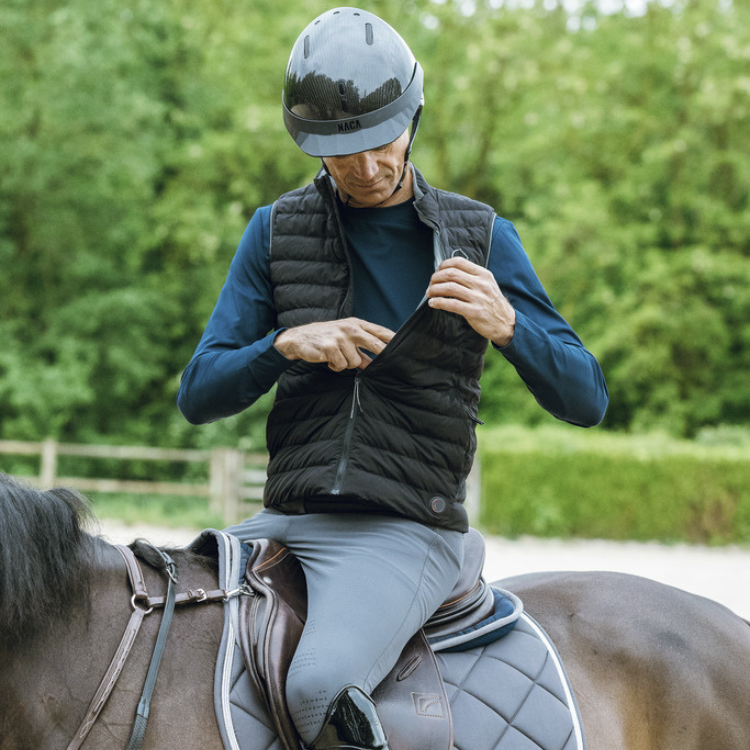 Gilet Chauffant Equithème Charlie Noir