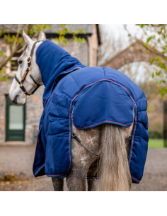 Couverture Horseware Rambo Optimo Stable Rug Plus 200grs marine 2