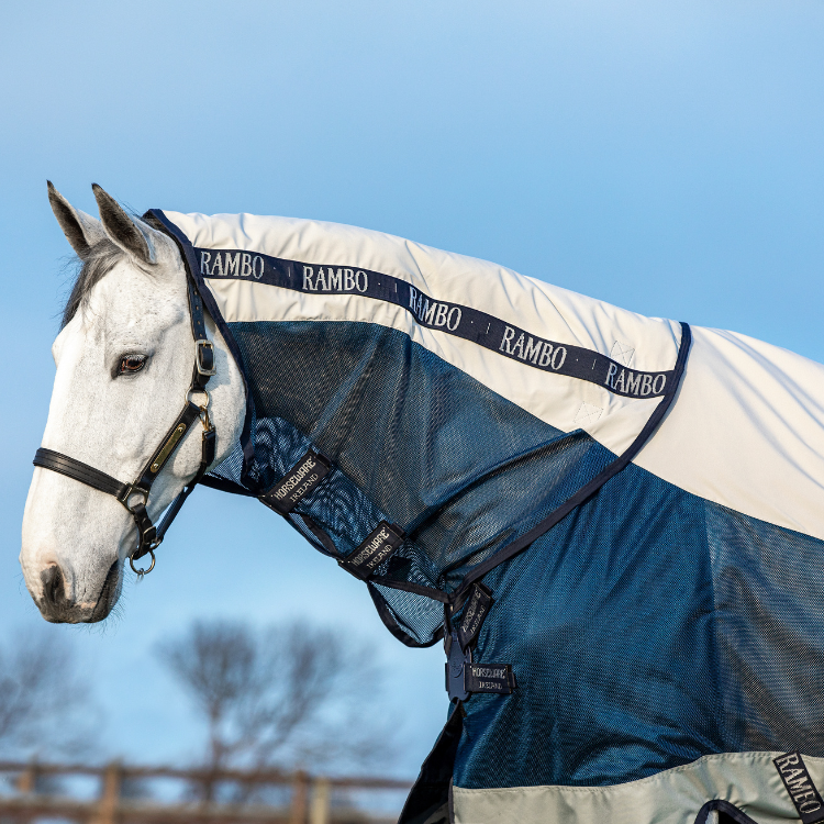 Couverture Horseware Rambo Summer Series marine