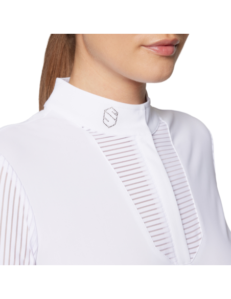 Polo Samshield Faustine Blanc