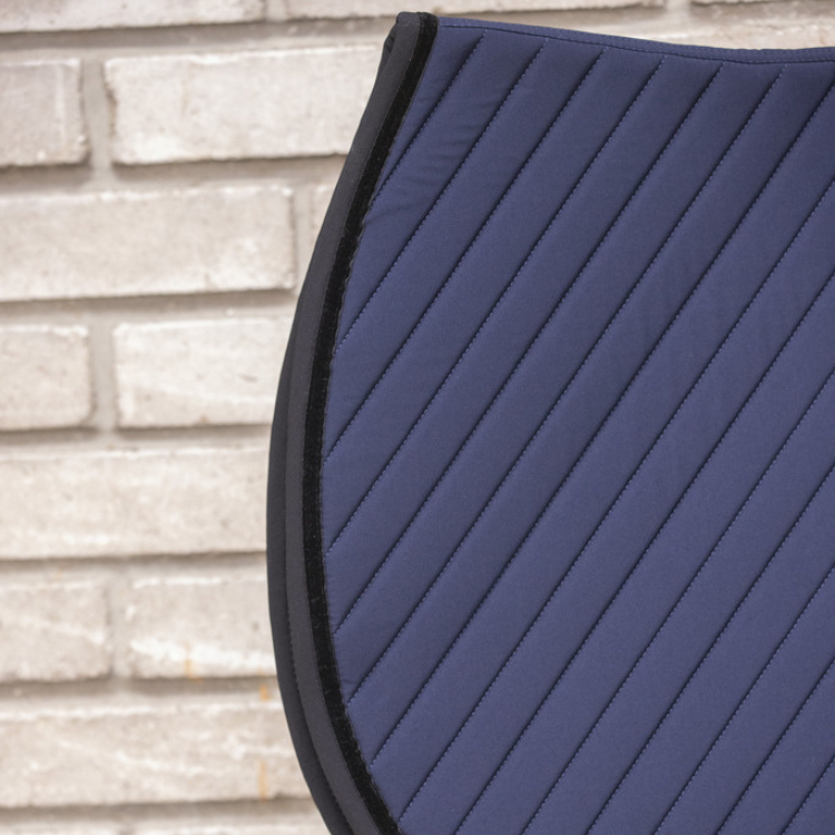 Tapis De Selle Paddock Diagonal Marine