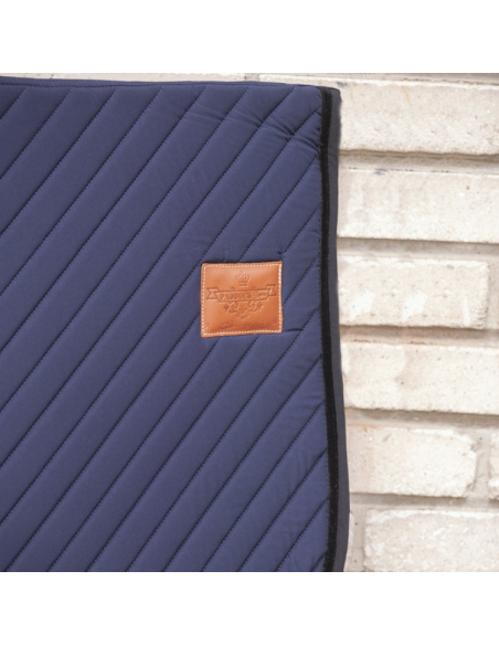 Tapis De Selle Paddock Diagonal Marine