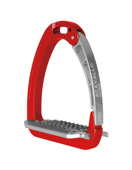 Étriers Acavallo Arena AluPlus Rouge