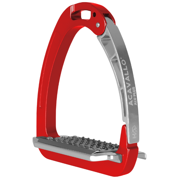 Étriers Acavallo Arena AluPlus Rouge