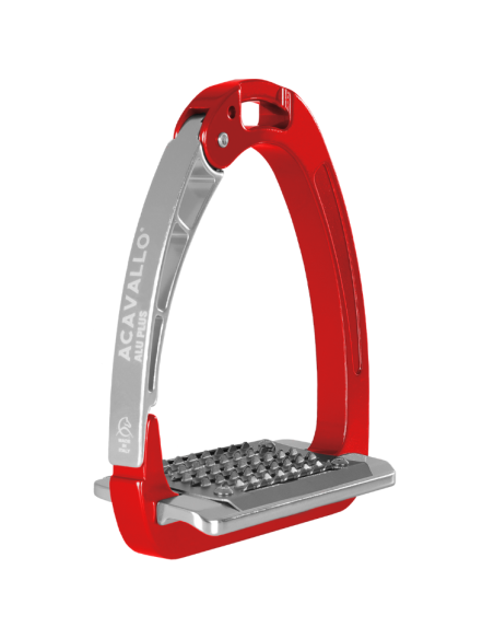 Étriers Acavallo Arena AluPlus Rouge