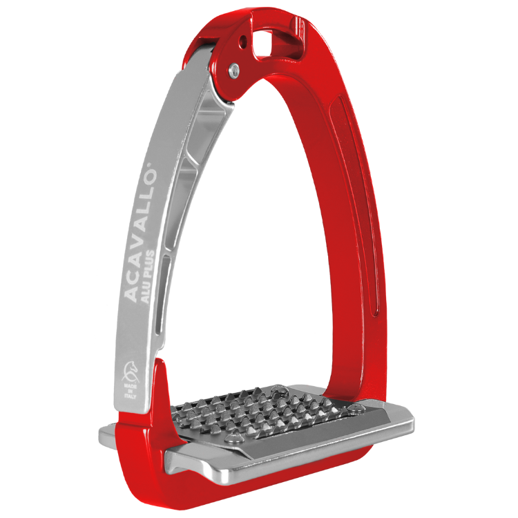 Étriers Acavallo Arena AluPlus Rouge