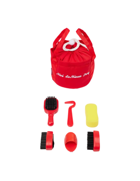 Set de Pansage pour Poney LeMieux ROUGE