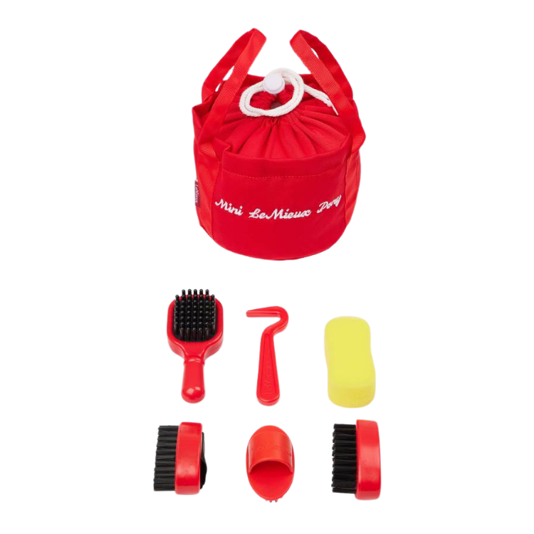 Set de Pansage pour Poney LeMieux ROUGE