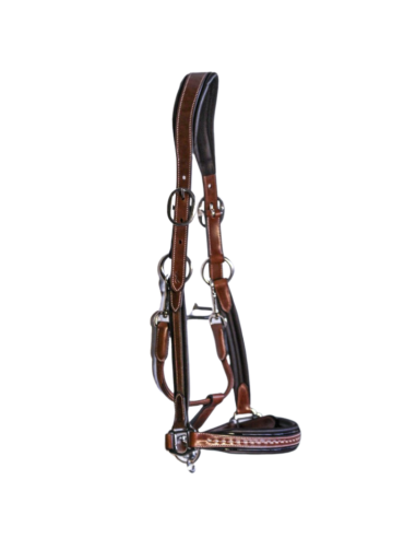 Penelope Point Sellier Leather Halter Walnut