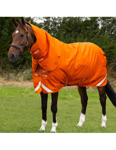 Couverture Premier Equine Stratus 200g Avec Couvre Cou Orange