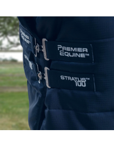 Couverture D'écurie Premier Equine Stratus 100g Avec Couvre Cou Marine 2