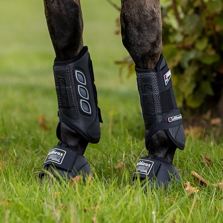 Guêtres Antérieures LeMieux Carbon Air XC Noir