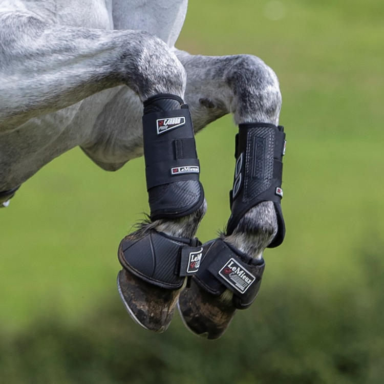 Guêtres Antérieures LeMieux Carbon Air XC Noir