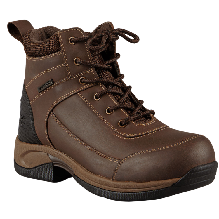 Boots Premier Equine Borelli Waterproof À Lacets Marron