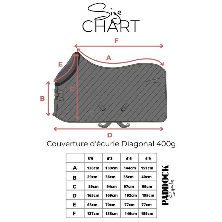 Couverture D'écurie Paddock Diagonale 400g