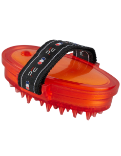Premier Equine Curry Comb With Integrated Sponge Red/Black