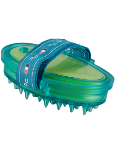 Premier Equine Curry Comb With Integrated Sponge Red/Black 2