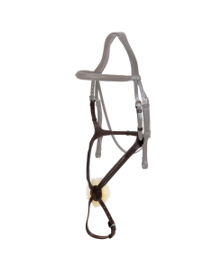 Dy'On Cross-breasted NEC braided noseband BLACK 2