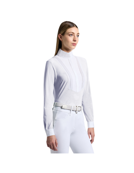 Chemise Cavalleria Toscana American L/S BLANC