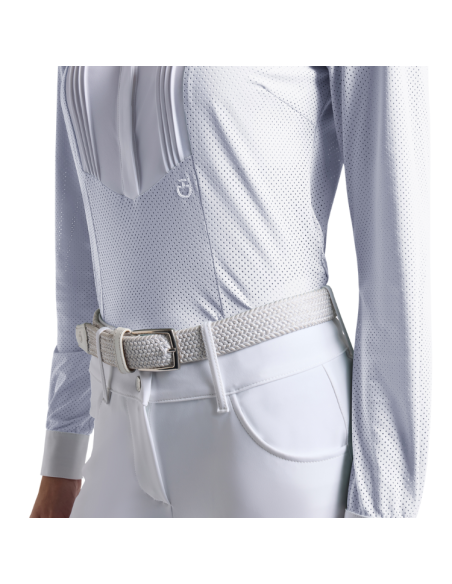 Chemise Cavalleria Toscana American L/S BLANC