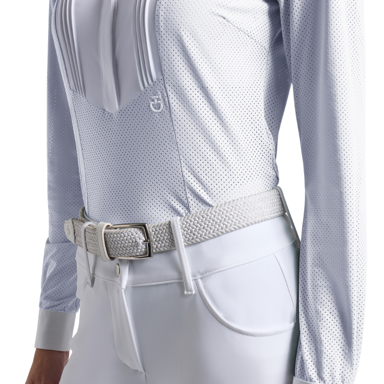 Chemise Cavalleria Toscana American L/S BLANC